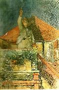 Carl Larsson forfattaren-skalden Germany oil painting artist